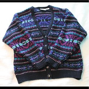 ‘90s Vintage Wool Blend Sweater/Cardigan